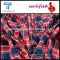 Cheques de 100% algodón franela doble cara tela cruzada hilado teñido textil tela para camisas, Garment21 * 21/84 * 70